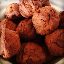 Load image into Gallery viewer, Sweet Potato Chocolate Mini Muffins (No Gluten for Wheat Intolerance (not suitable for Coeliacs) No Nuts, No Refined Sugar)