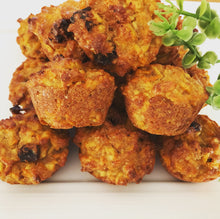 Load image into Gallery viewer, Sweet Mini Muffins (Dairy Free, No Nuts, No Refined Sugar, Egg Free option)
