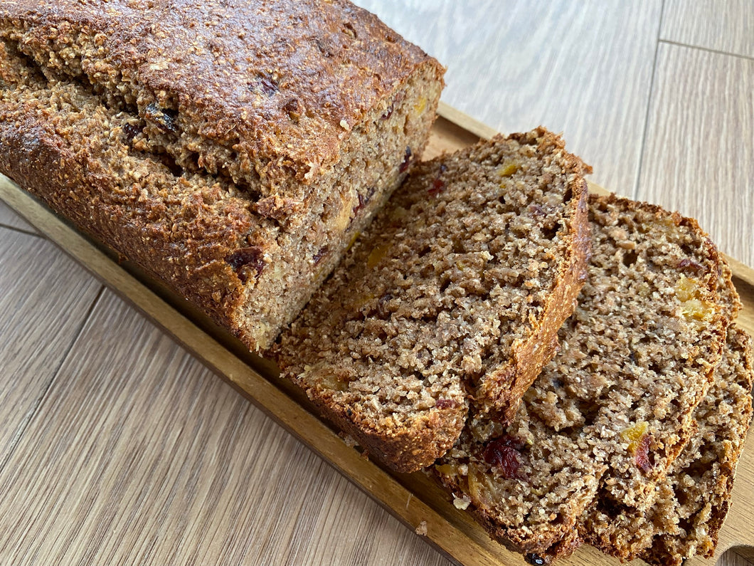 Christmas Fruit Loaf (No Nuts, No Alcohol)