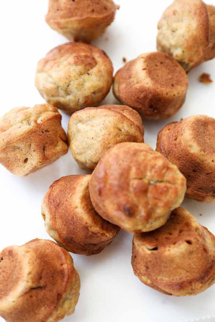 Banana Mini Muffins (No Nuts, No Refined Sugar)