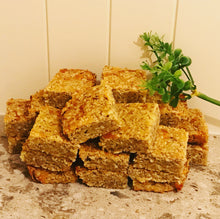 Load image into Gallery viewer, Cheesy Flapjacks (No Nuts, No Refined Sugar)
